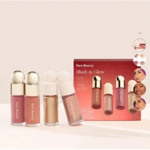 NWT Rare Beauty by Selena Gomez Blush & Glow 4-Piece Mini Set Bundle - Picture 4 of 4